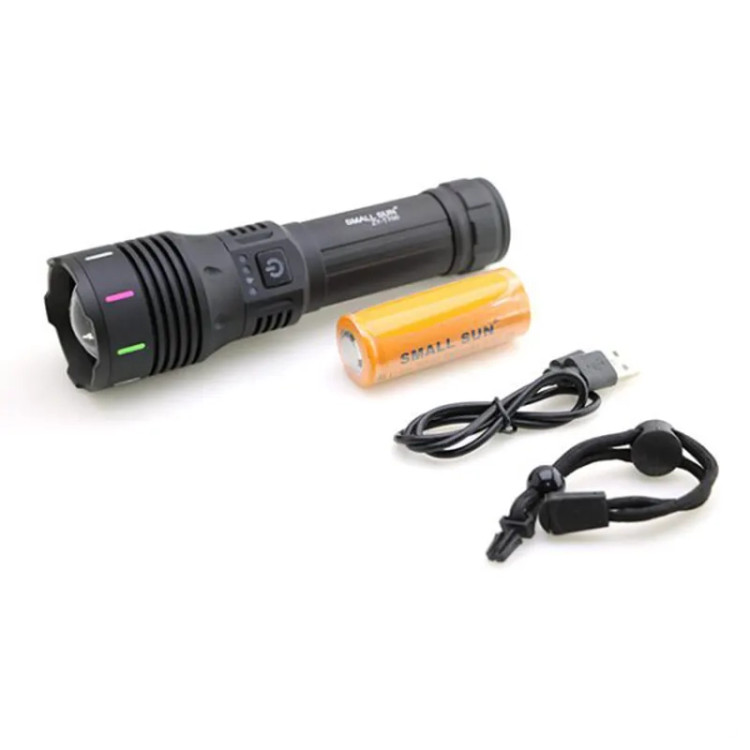 چراغ قوه پلیسی اسمال سان مدل T700 کیفدار و شارژر دار