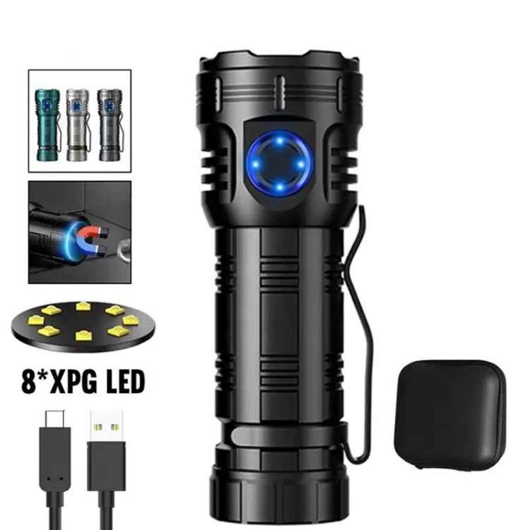 چراغ قوه جیبی 8 لامپه کینساچ مدل KS-F82
