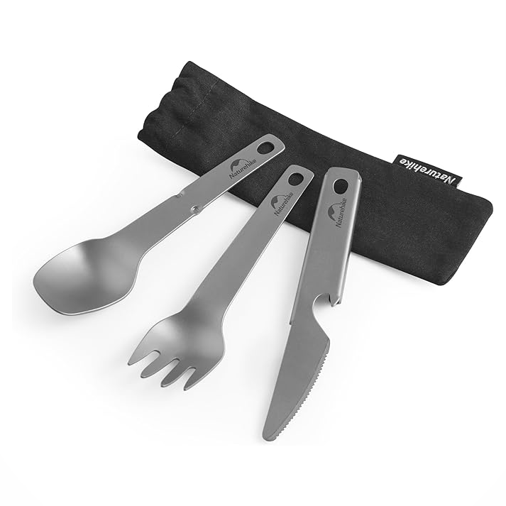 ست قاشق چنگال تیتانیومی