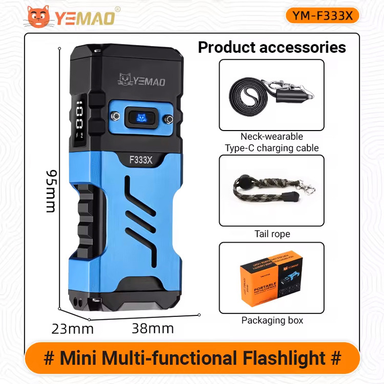 چراغ قوه تاکتیکی نظامی YEMAO YM-F333X - مقاوم در شرایط سخت