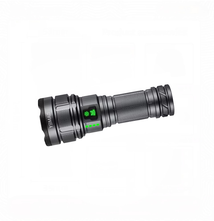چراغ قوه YEMAO مدل YM-A9 9-core LED 6000 Lumens Rechargeable Torch Using 26650 Battery Outdoor Camping Light Flexible Hood