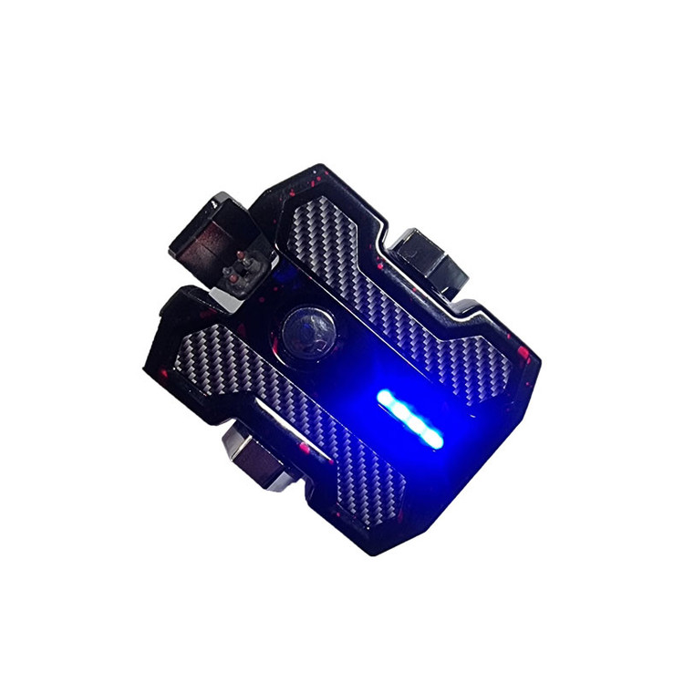 اسپینر فلزی Metal Custom Design Hand fidget Spinner Dual Arc Electric Rechargeable Lighter Type C with Flashlight