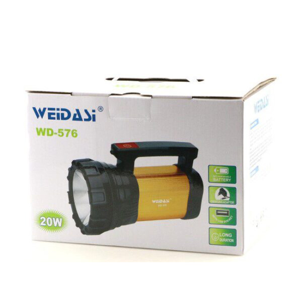 WEIDASI WD-576 20W Flashlight جعبه