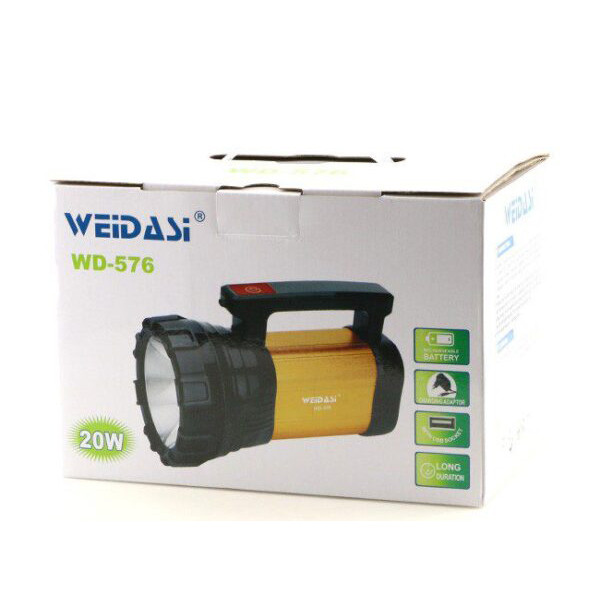 WEIDASI WD-576 20W Flashlight جعبه
