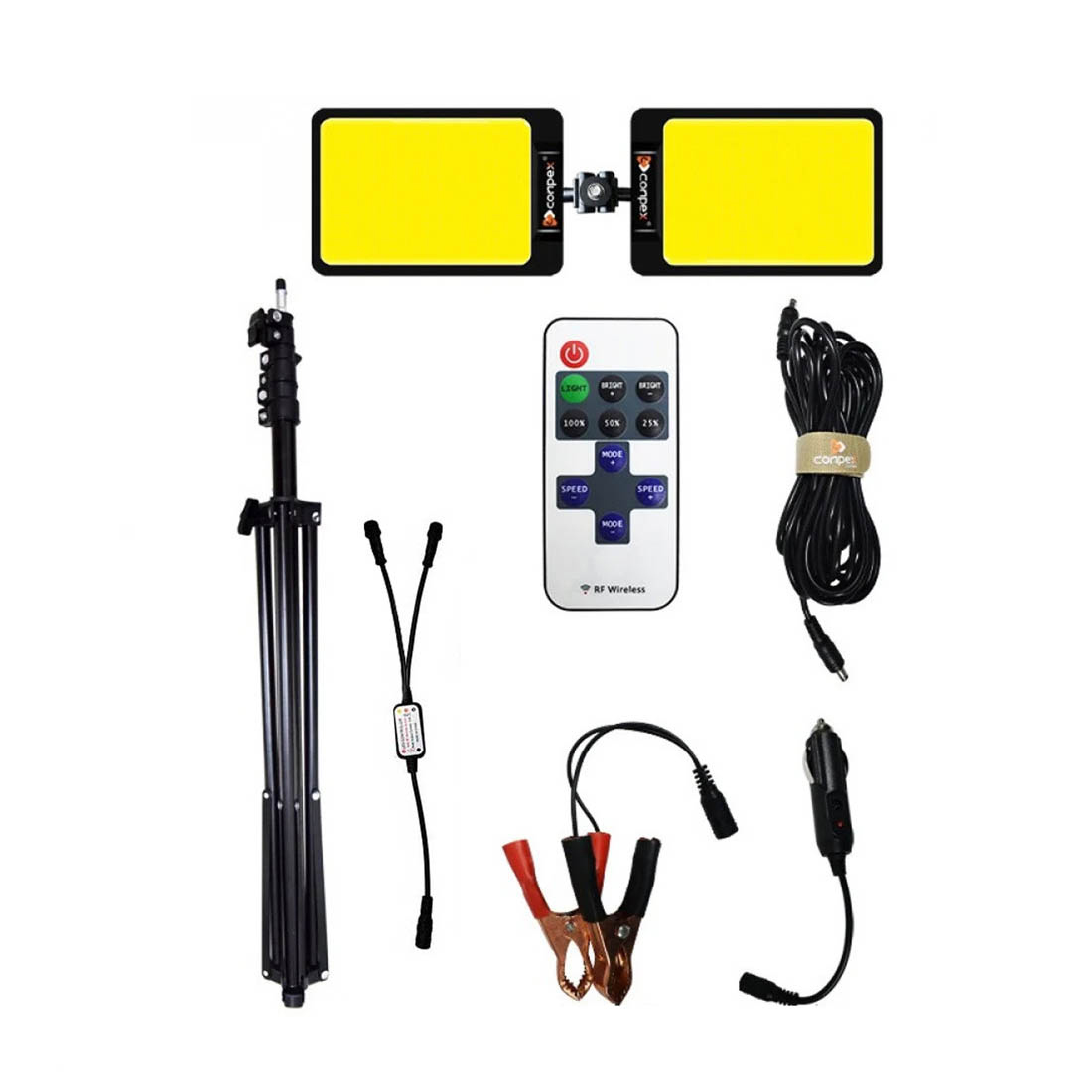 چراغ 12 ولت ۲ پر کانپکس CONPEX مدل FR-28 COB RF مشخصات