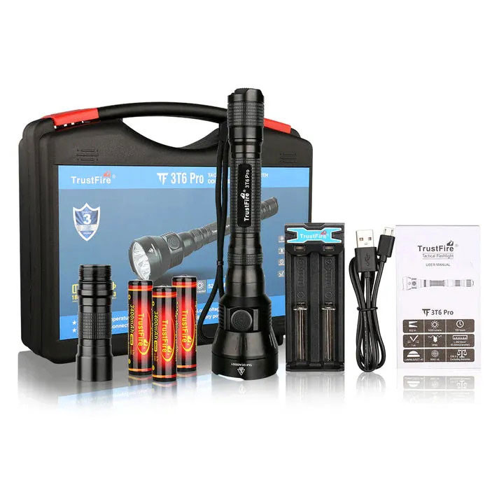 چراغ قوه با سیستم خنککننده حرفه ای شکار برد بلند