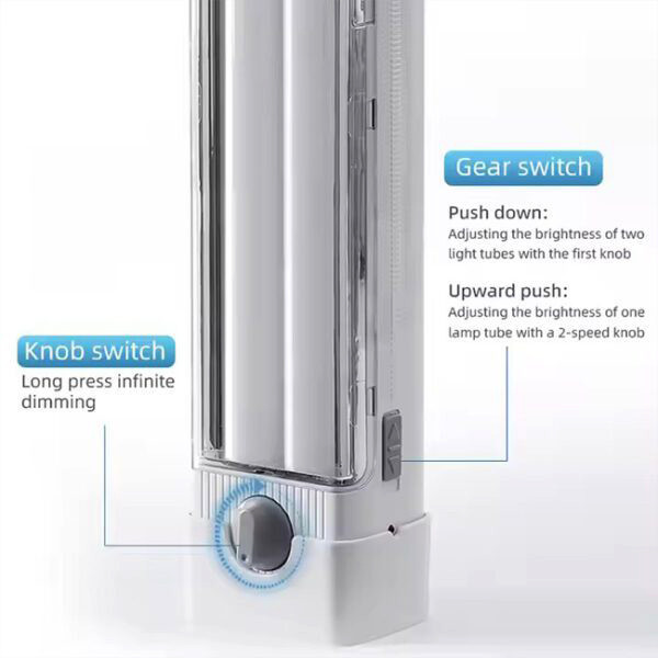 چراغ اضطراری ولوم دار شارژی 56 لامپ ویداسی WD-891T خرید