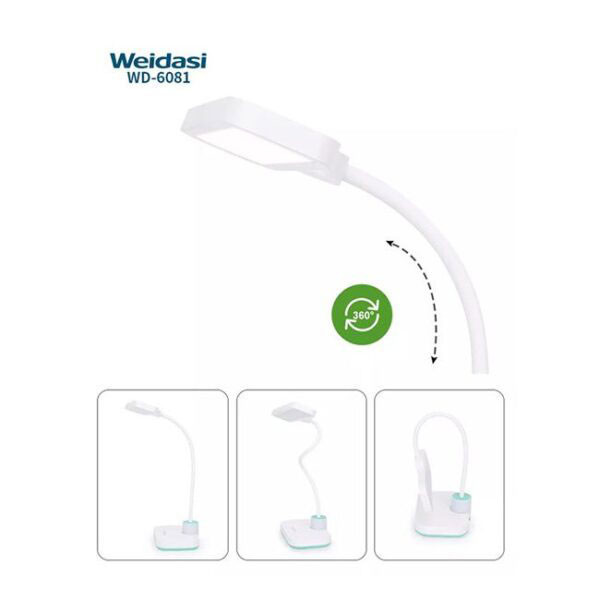 چراغ مطالعه شارژی ویداسی مدل WD-6081 مشخصات