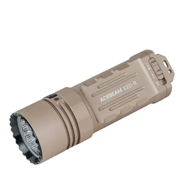 چراغ قوه تاکتیکال ACEBEAM X20_R – نور قدرتمند برای ماجراجوییهای سخت